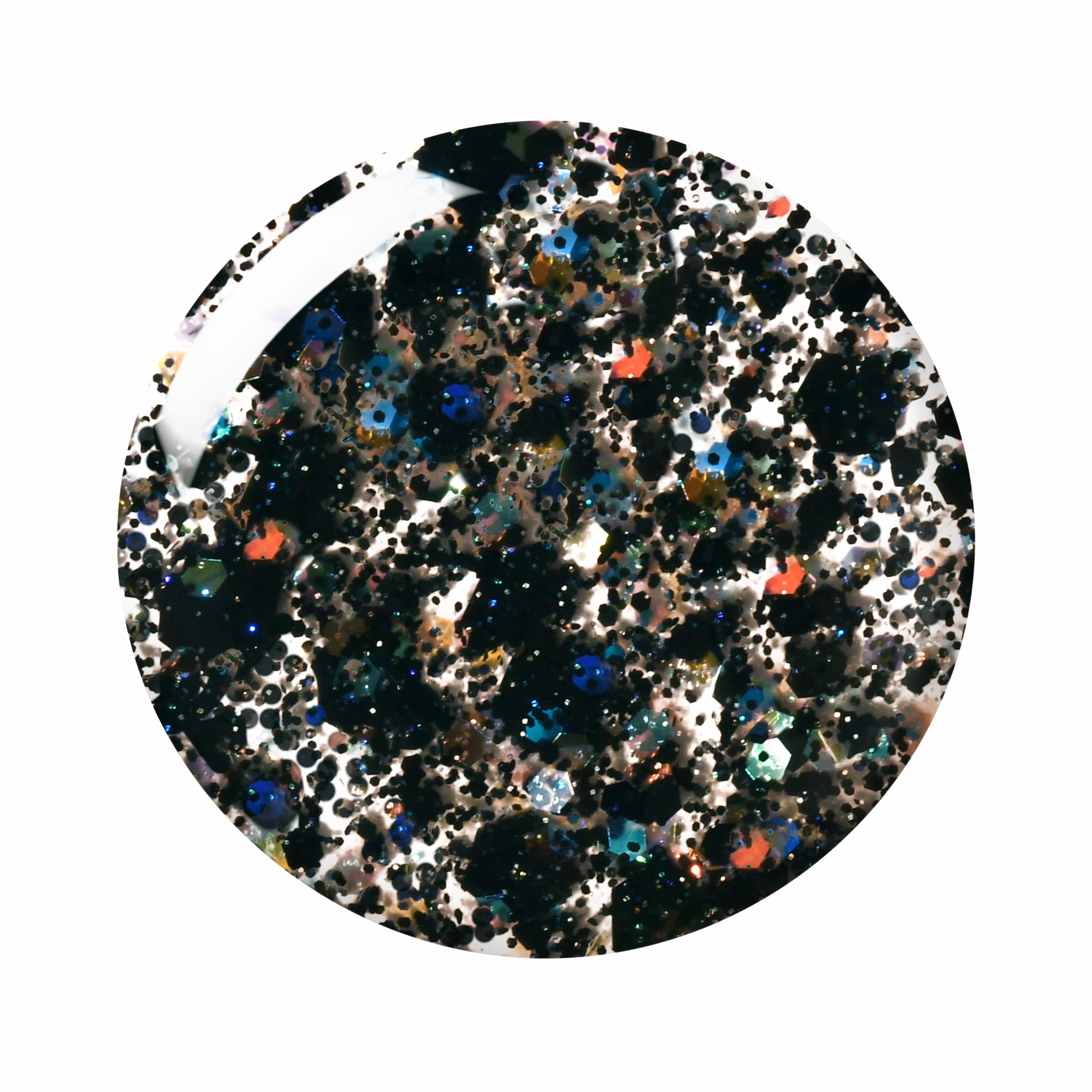 Glitter Effect Nail Paint | Black Tie