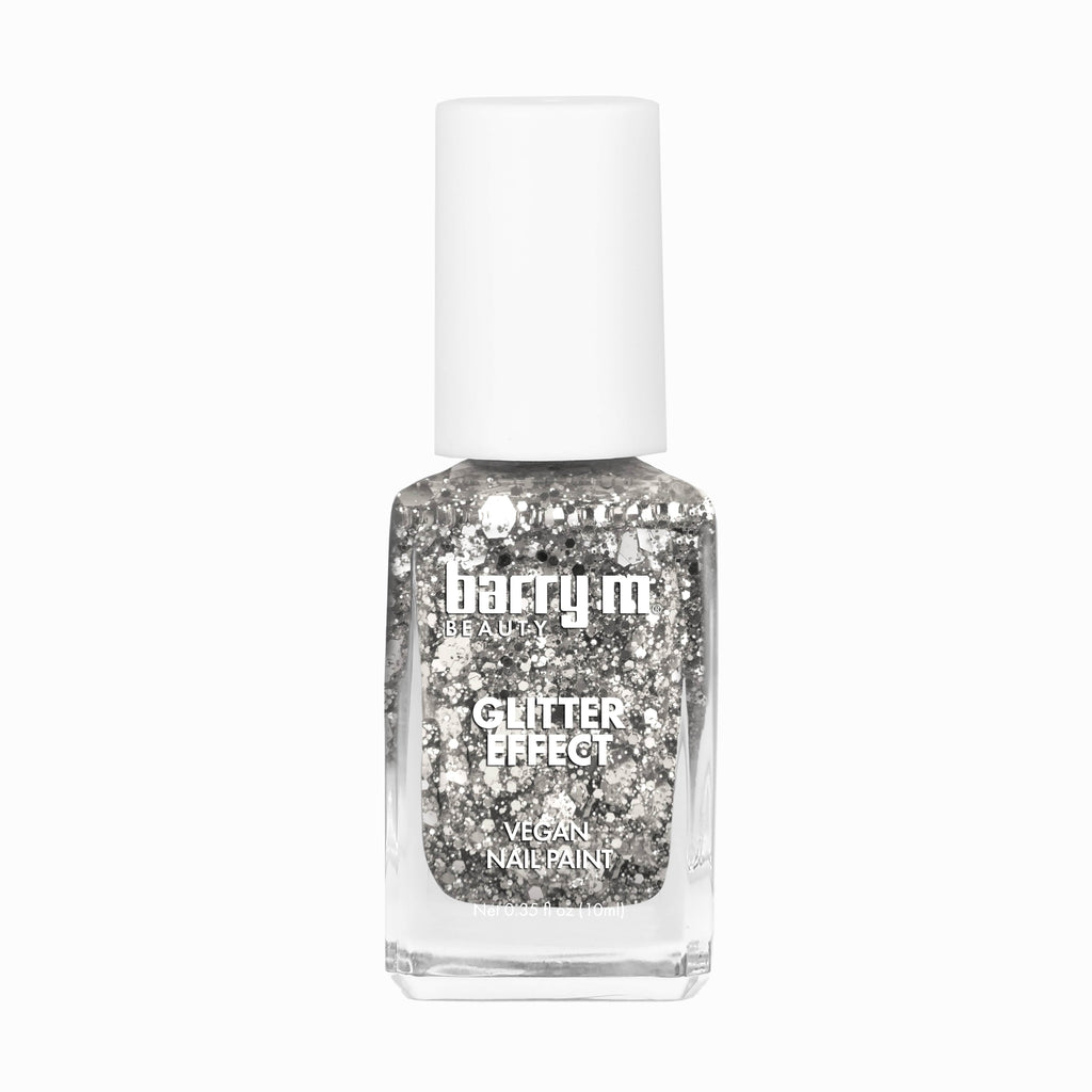 Glitter Effect Nail Paint | Stardust Silver