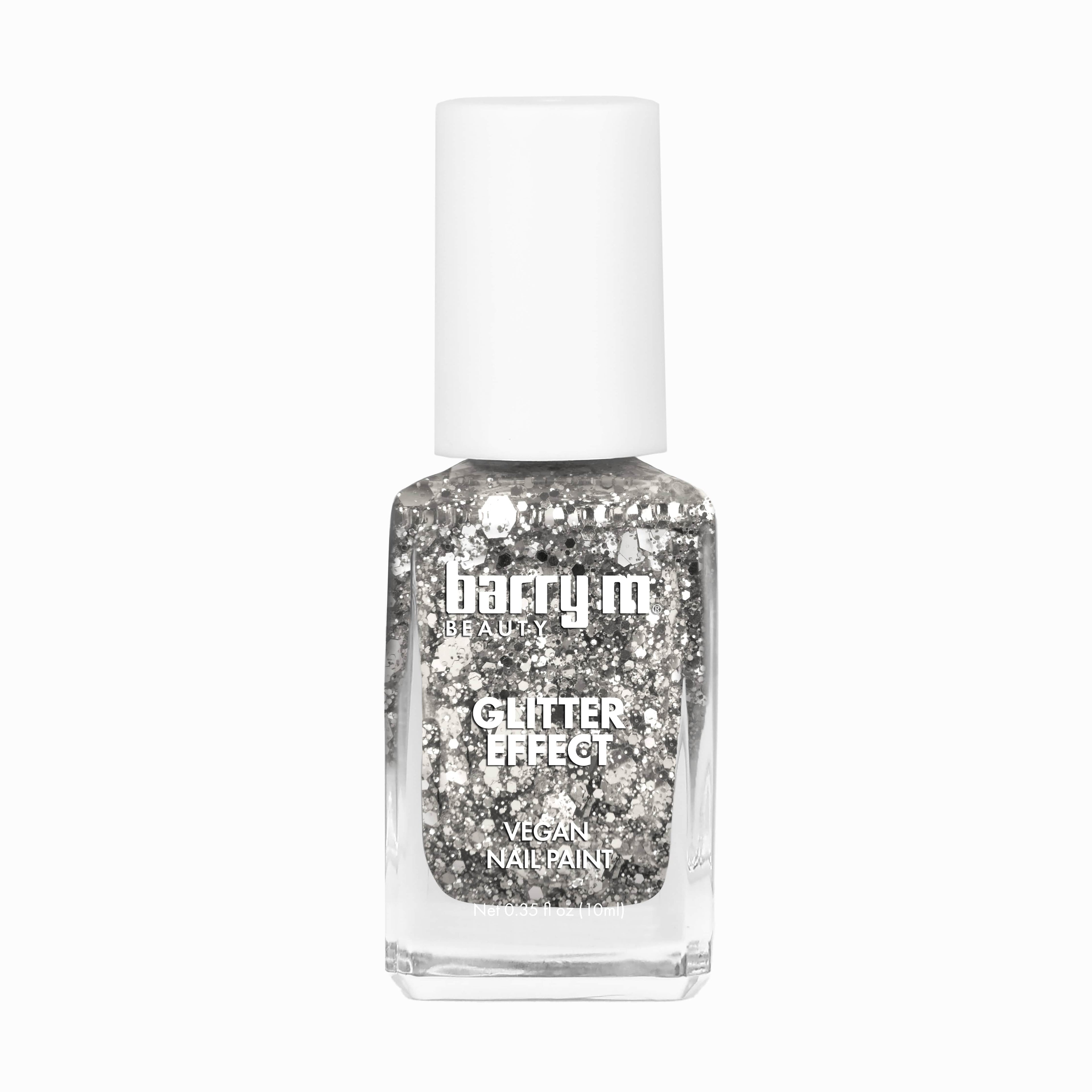 Glitter Effect Nail Paint | Stardust Silver