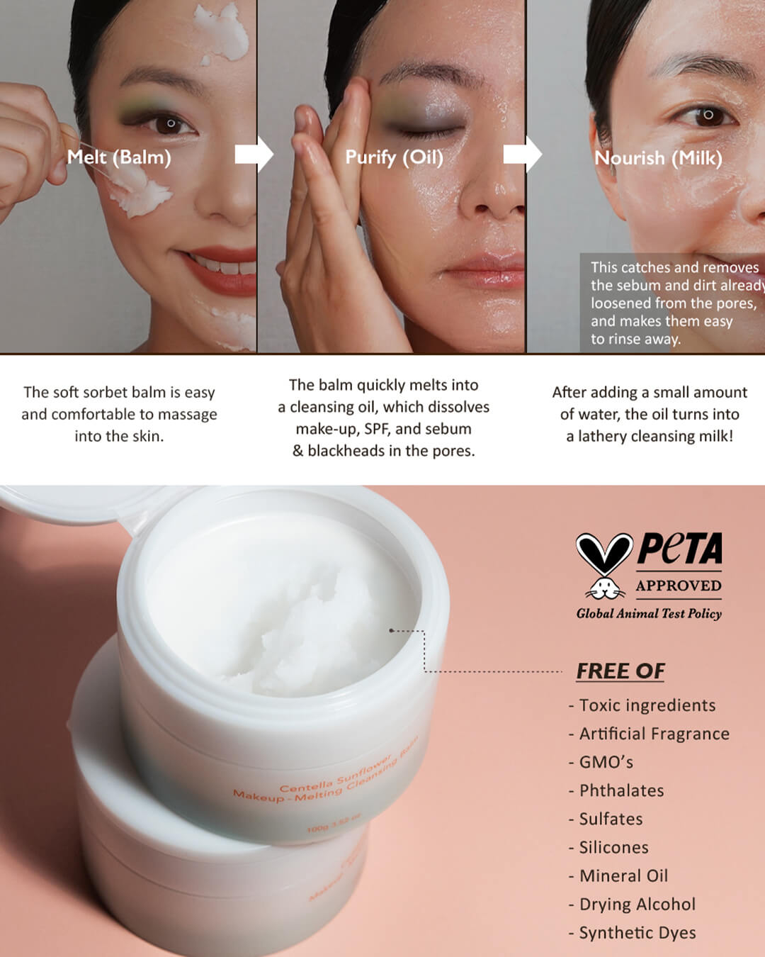 haruharu wonder Centella Sunflower Makeup-Melting Cleansing Balm