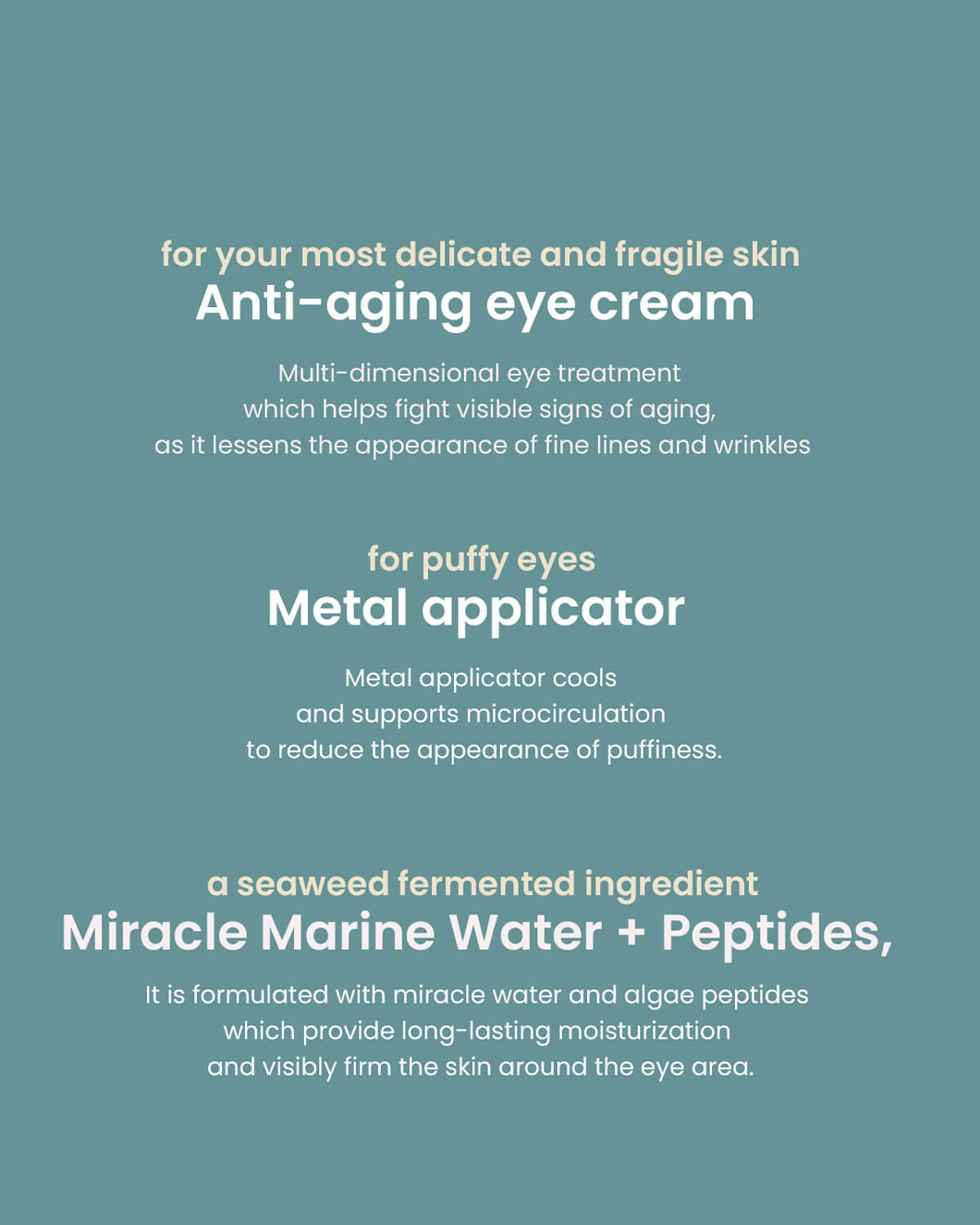 Heimish Marine Care Algae + Peptide Eye Cream