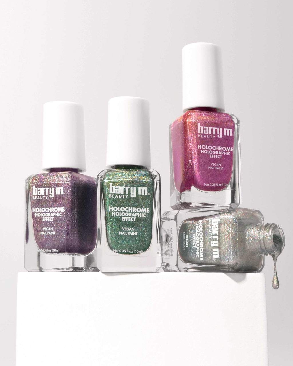 Holochrome Holographic Nail Paint | Silver Stardust