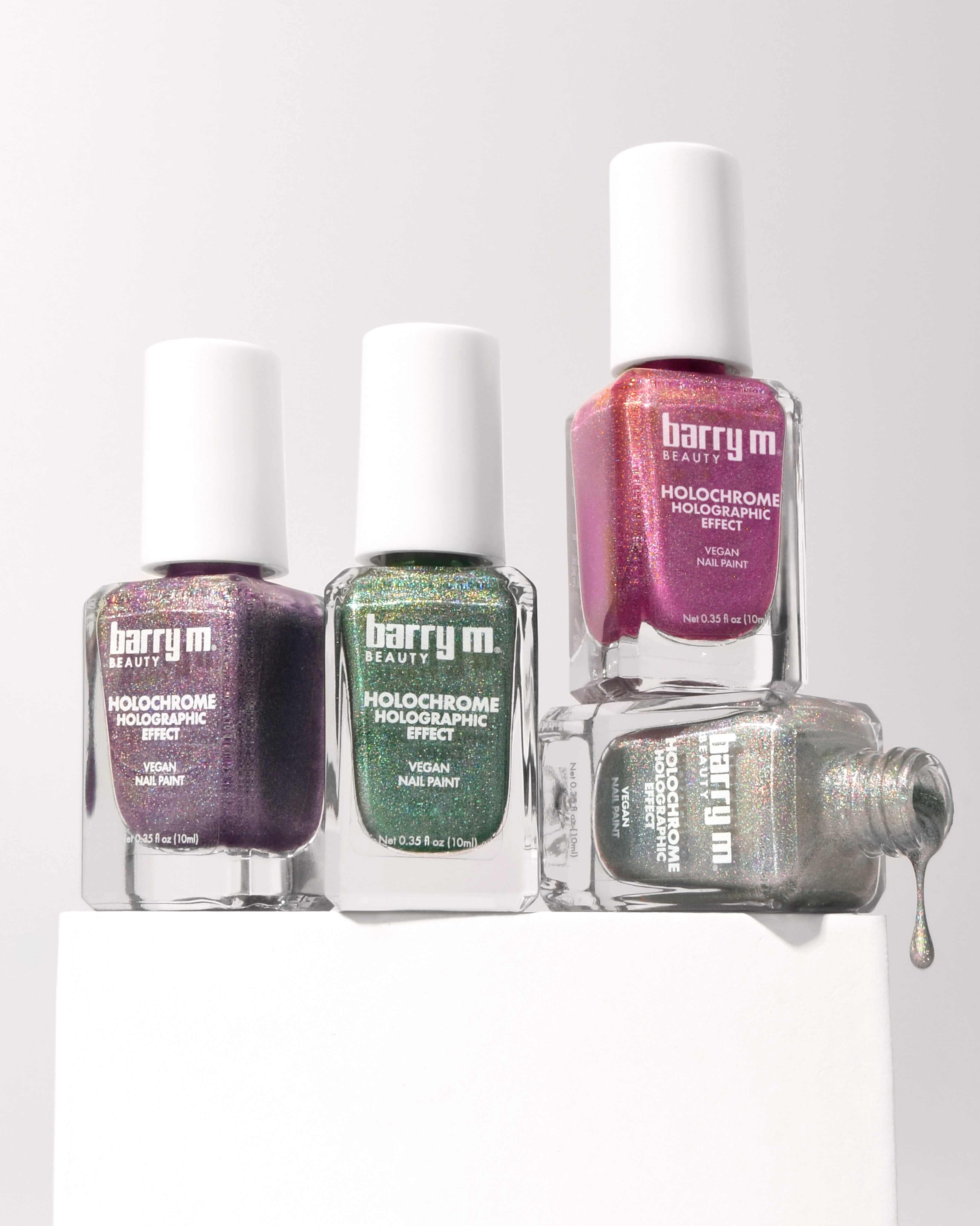 Holochrome Holographic Nail Paint | Silver Stardust