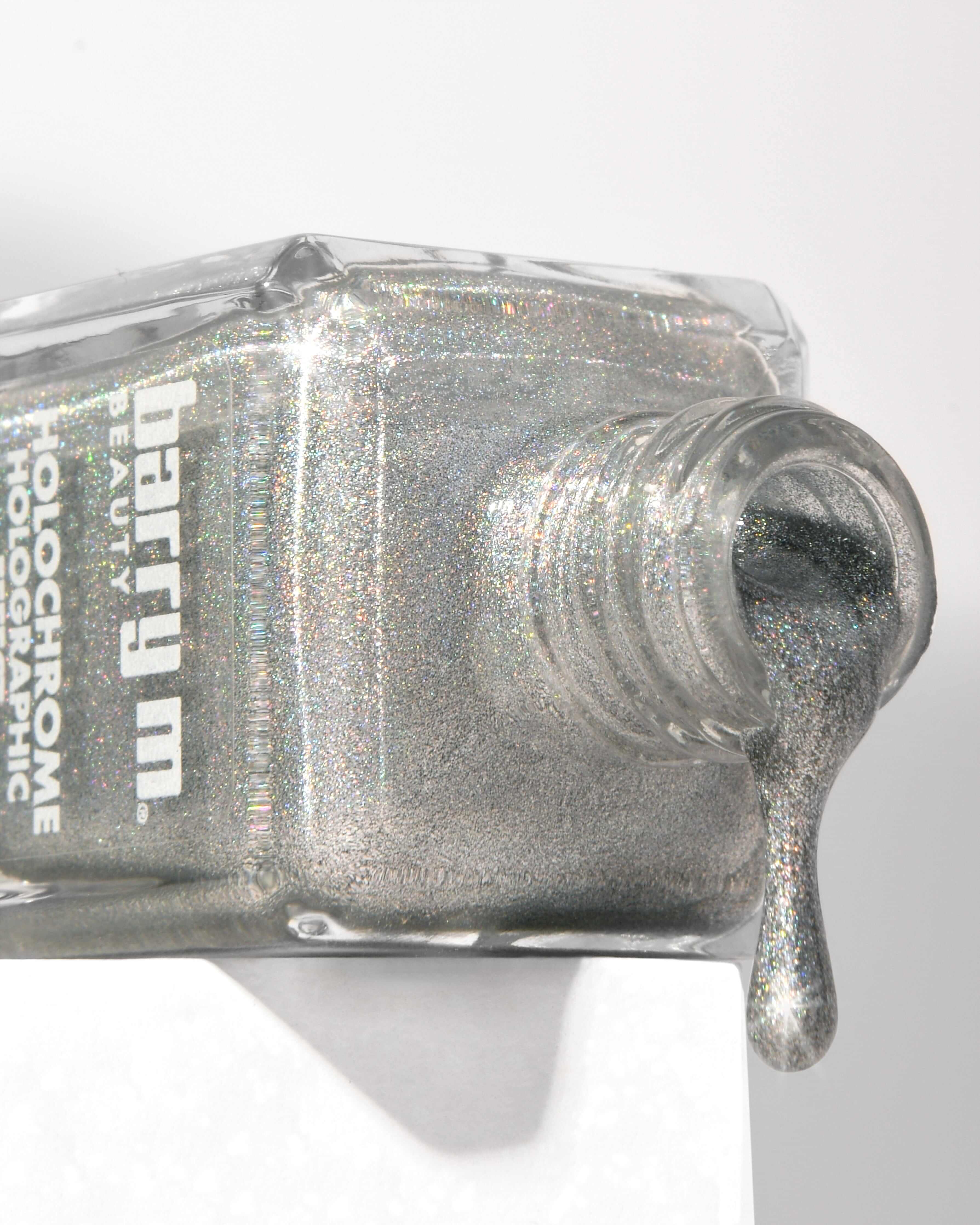 Holochrome Holographic Nail Paint | Silver Stardust