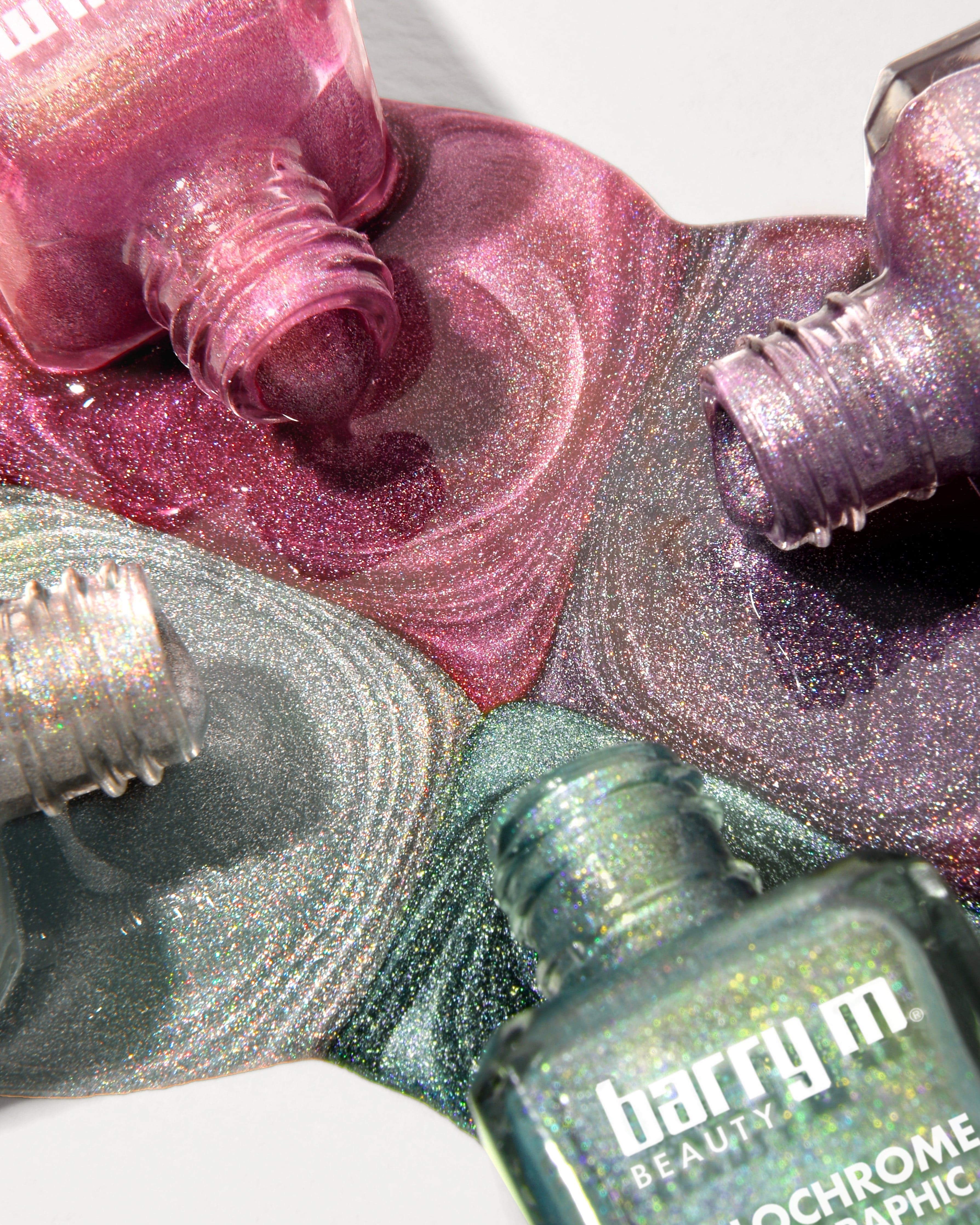 Holochrome Holographic Nail Paint | Pixie Pink