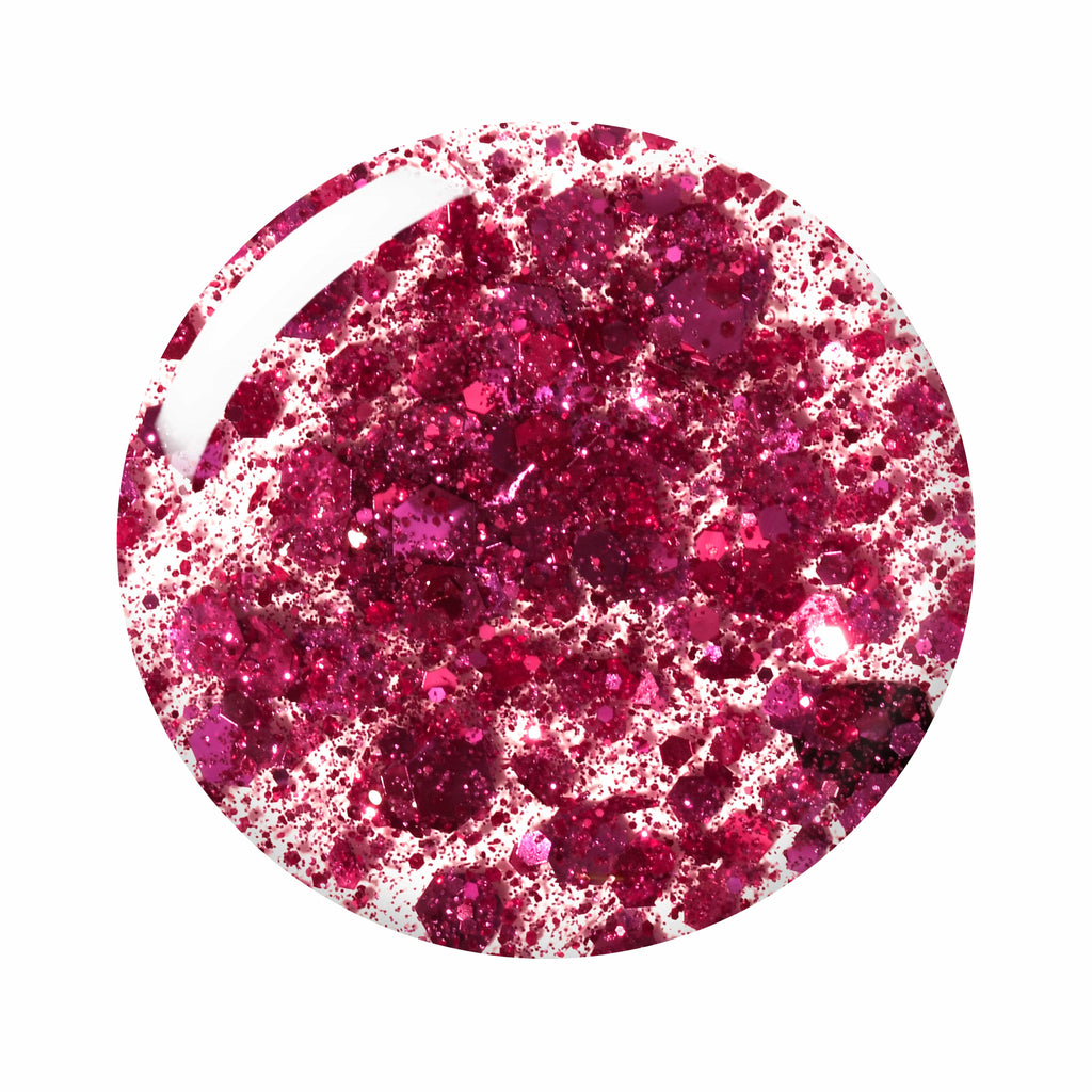 Glitter Effect Nail Paint | Fuchsia Fiesta