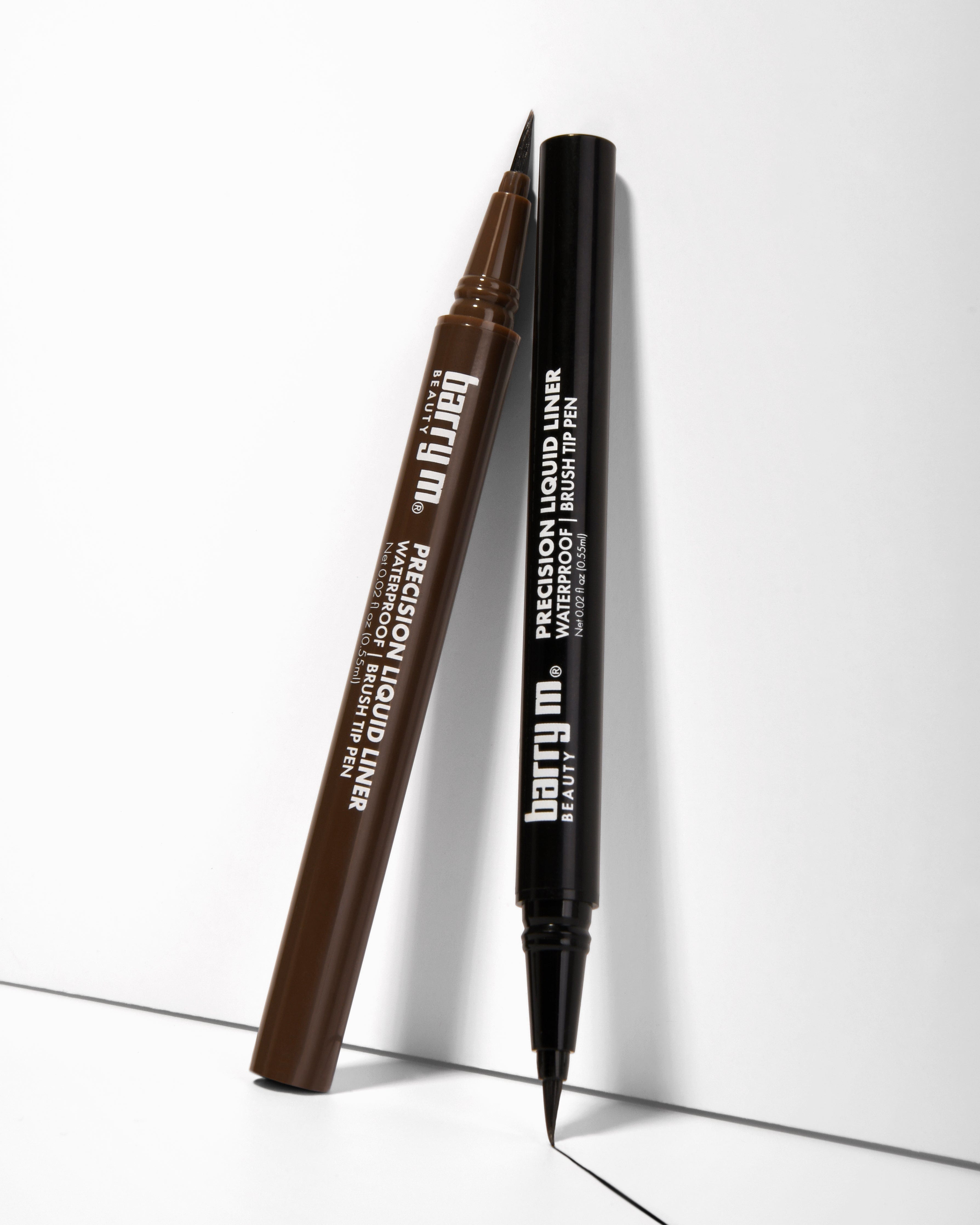 Precision Liquid Liner Waterproof Brush Tip Pen | Brown