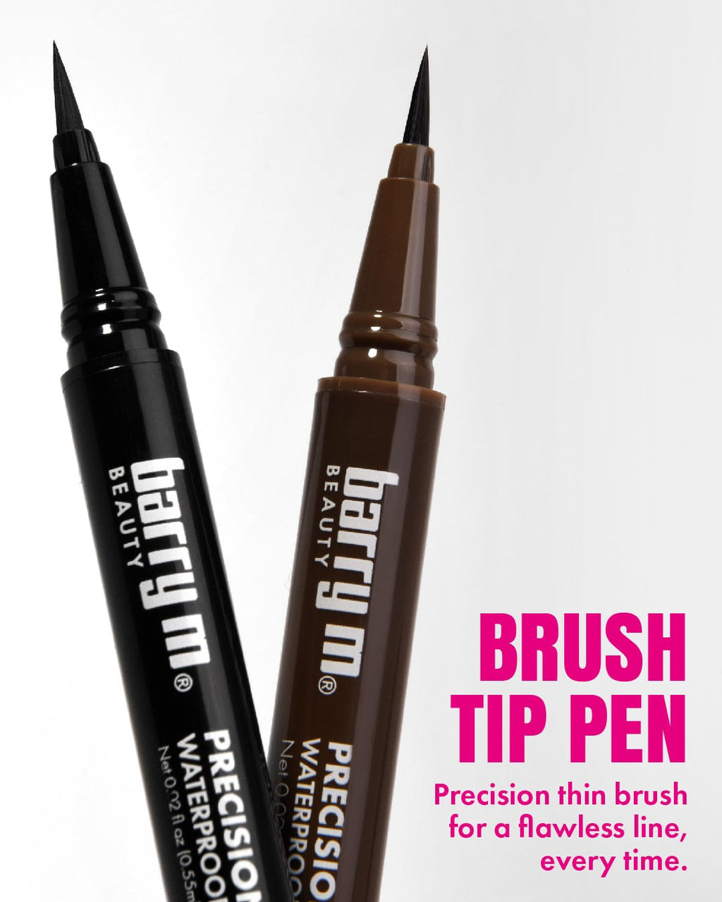 Precision Liquid Liner Waterproof Brush Tip Pen | Brown