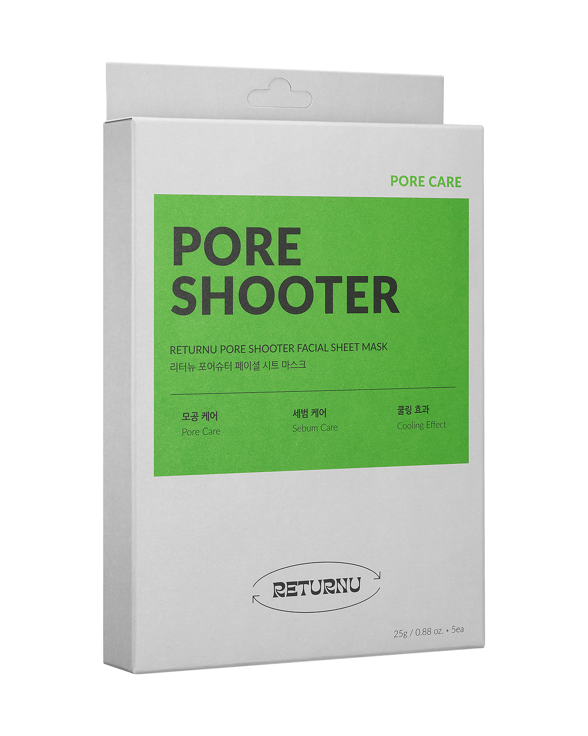 Returnu Poreshooter Facial Sheet Mask