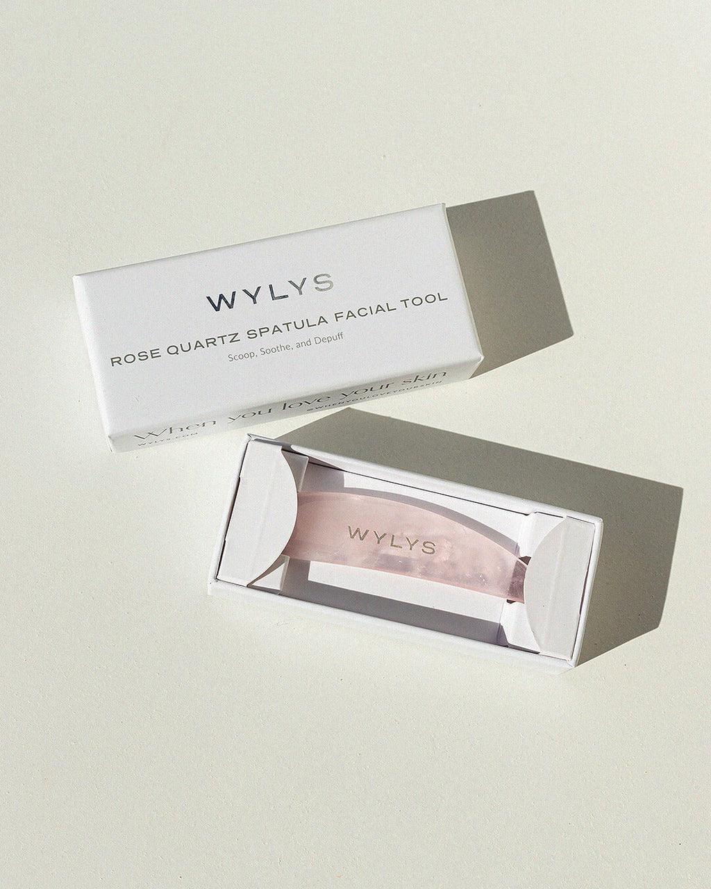 Wylys Rose Quartz Spatula Facial Tool