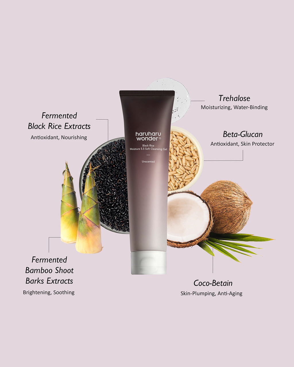 haruharu wonder Black Rice Moisture 5.5 Soft Cleansing Gel